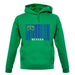 Nevada Barcode Style Flag unisex hoodie