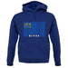 Nevada Barcode Style Flag unisex hoodie