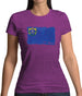 Nevada Grunge Style Flag Womens T-Shirt