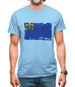 Nevada Grunge Style Flag Mens T-Shirt