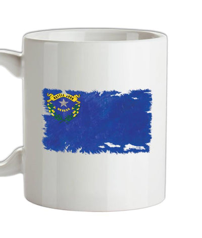 Nevada Grunge Style Flag Ceramic Mug