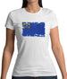 Nevada Grunge Style Flag Womens T-Shirt