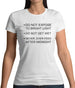 Never, Ever Feed After Midnight Womens T-Shirt