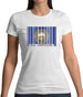 New Hampshire  Barcode Style Flag Womens T-Shirt