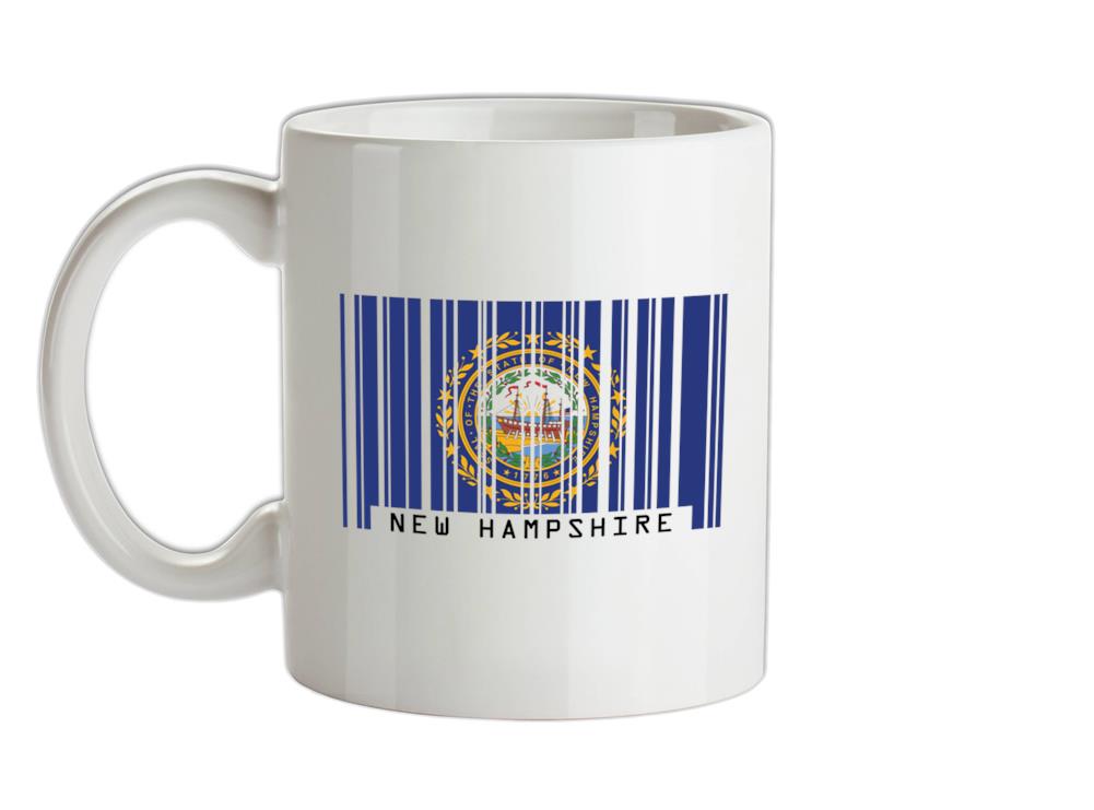 New Hampshire Barcode Style Flag Ceramic Mug