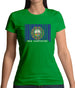 New Hampshire  Barcode Style Flag Womens T-Shirt