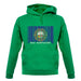 New Hampshire  Barcode Style Flag unisex hoodie