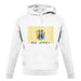 New Jersey  Barcode Style Flag unisex hoodie