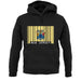 New Jersey  Barcode Style Flag unisex hoodie