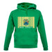 New Jersey  Barcode Style Flag unisex hoodie