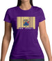 New Jersey  Barcode Style Flag Womens T-Shirt