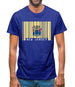 New Jersey  Barcode Style Flag Mens T-Shirt