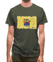 New Jersey Grunge Style Flag Mens T-Shirt