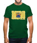 New Jersey Grunge Style Flag Mens T-Shirt