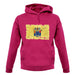New Jersey Grunge Style Flag unisex hoodie