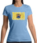 New Jersey Grunge Style Flag Womens T-Shirt