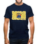 New Jersey Grunge Style Flag Mens T-Shirt