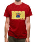 New Jersey Grunge Style Flag Mens T-Shirt