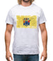 New Jersey Grunge Style Flag Mens T-Shirt