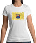 New Jersey Grunge Style Flag Womens T-Shirt