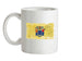 New Jersey Grunge Style Flag Ceramic Mug