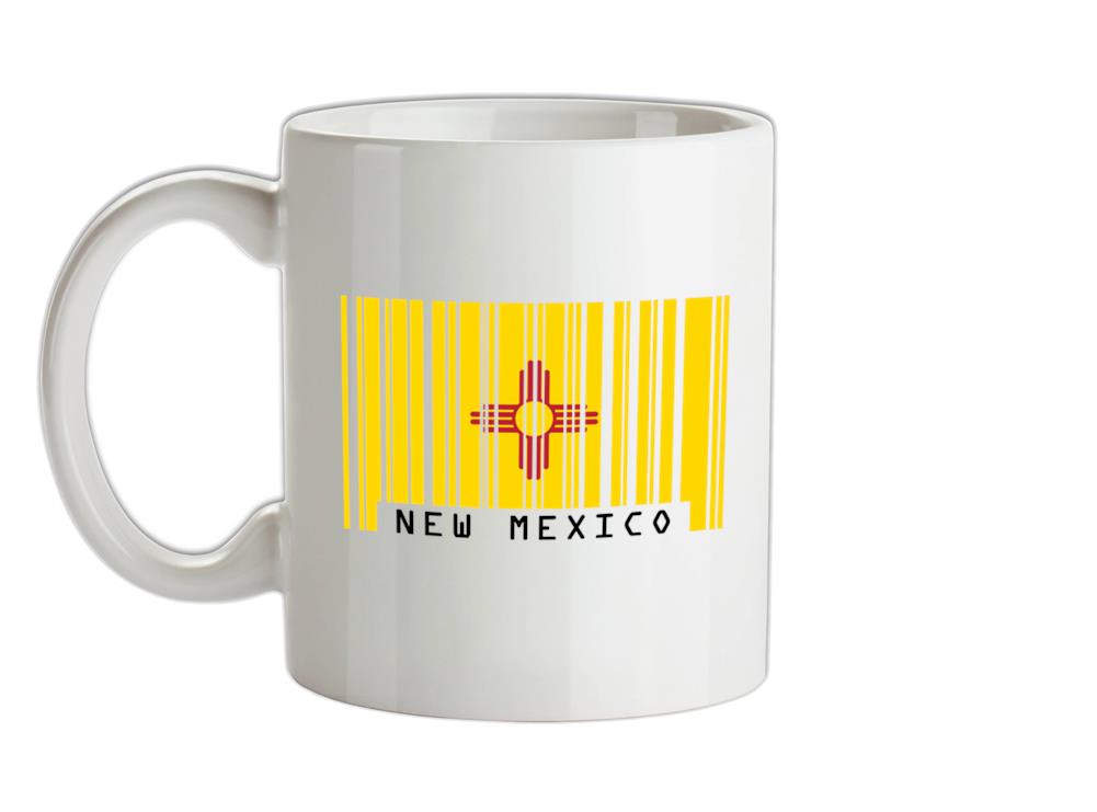 New Mexico Barcode Style Flag Ceramic Mug