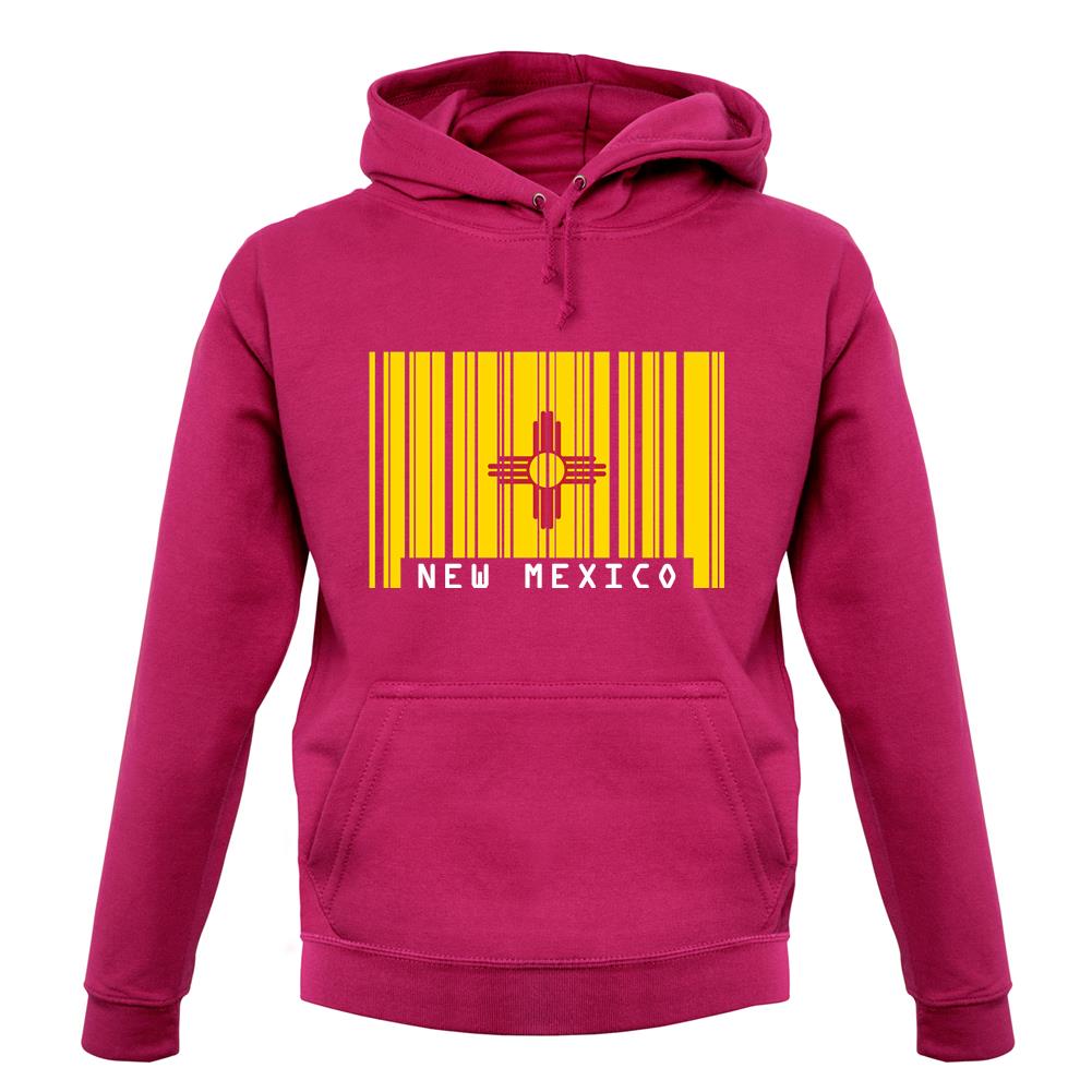 New Mexico  Barcode Style Flag unisex hoodie