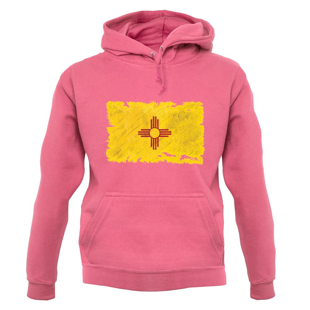 New Mexico Grunge Style Flag unisex hoodie