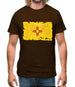 New Mexico Grunge Style Flag Mens T-Shirt