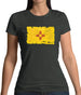 New Mexico Grunge Style Flag Womens T-Shirt