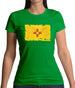 New Mexico Grunge Style Flag Womens T-Shirt