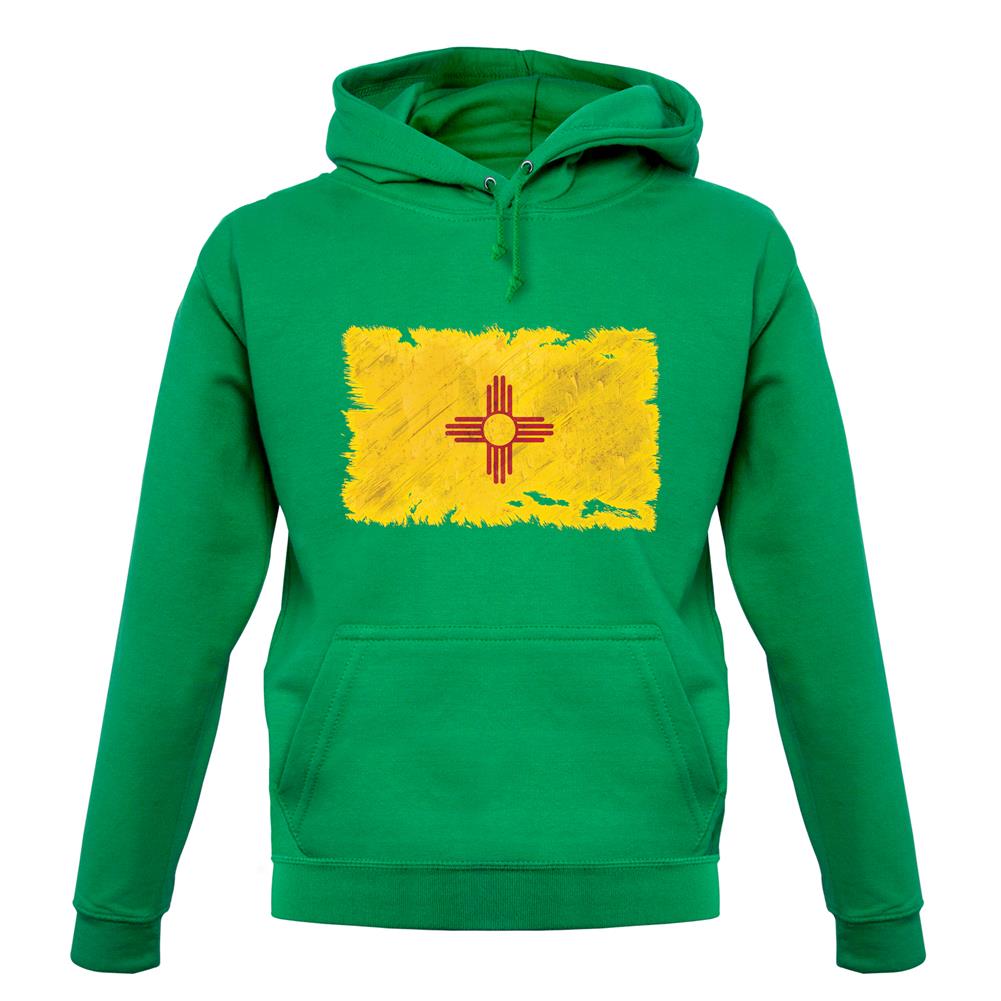 New Mexico Grunge Style Flag unisex hoodie