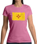 New Mexico Grunge Style Flag Womens T-Shirt