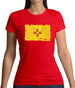 New Mexico Grunge Style Flag Womens T-Shirt