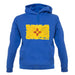 New Mexico Grunge Style Flag unisex hoodie