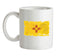 New Mexico Grunge Style Flag Ceramic Mug
