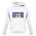 New York  Barcode Style Flag unisex hoodie