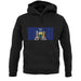 New York  Barcode Style Flag unisex hoodie