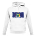 New York Grunge Style Flag unisex hoodie