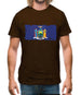 New York Grunge Style Flag Mens T-Shirt
