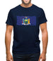 New York Grunge Style Flag Mens T-Shirt