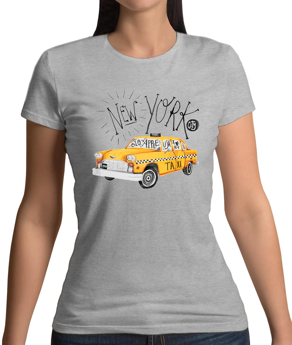 Yellow Taxi Nyc Womens T-Shirt