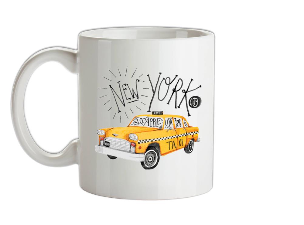 Yellow Taxi NYC Ceramic Mug