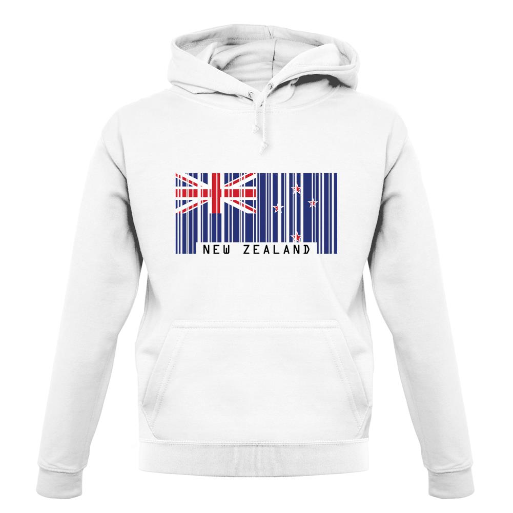 New Zealand  Barcode Style Flag unisex hoodie
