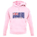 New Zealand  Barcode Style Flag unisex hoodie