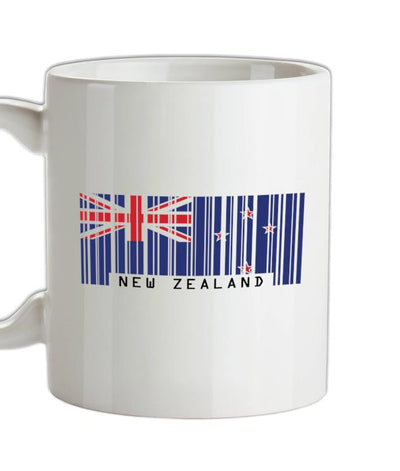 New Zealand Barcode Style Flag Ceramic Mug