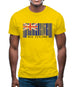 New Zealand  Barcode Style Flag Mens T-Shirt
