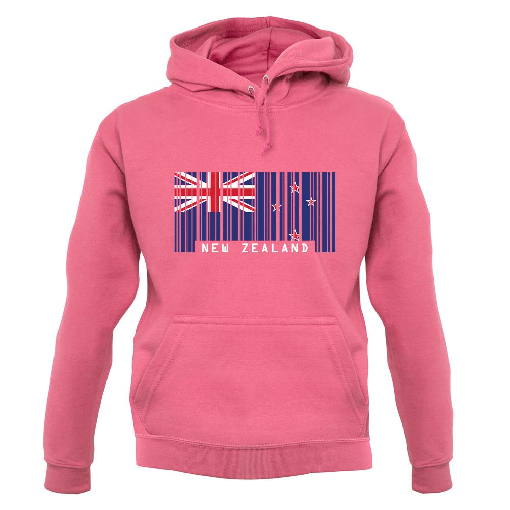New Zealand  Barcode Style Flag unisex hoodie