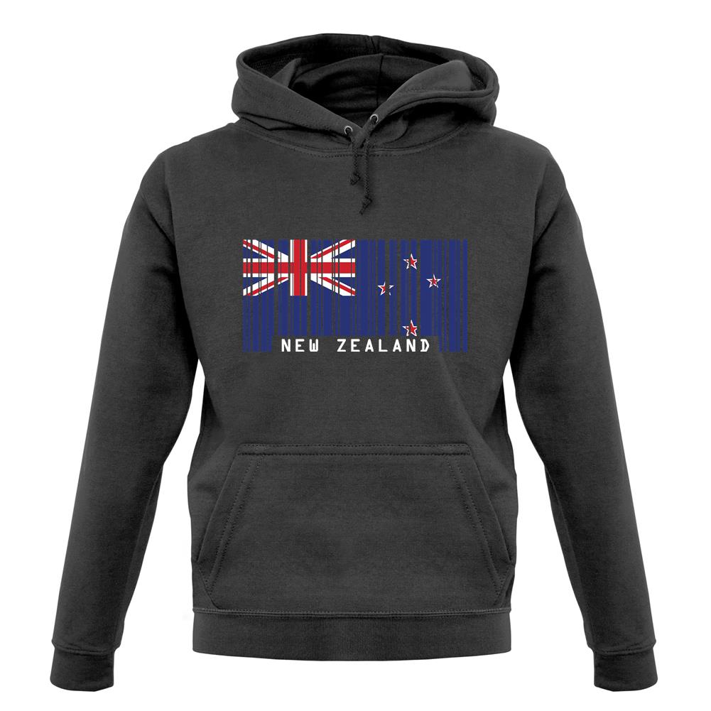 New Zealand  Barcode Style Flag unisex hoodie