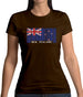 New Zealand  Barcode Style Flag Womens T-Shirt